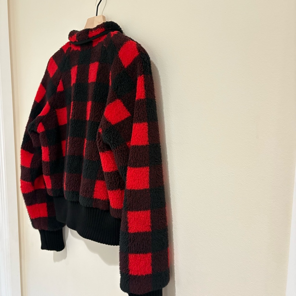 MOTHER Denim Buffalo Plaid Sherpa Jacket | Small - Picture 8 of 9